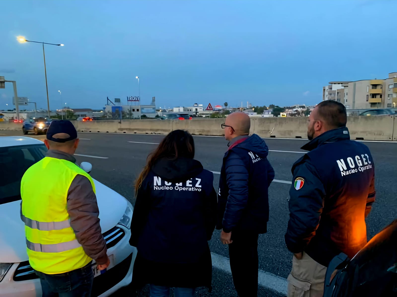 Operatori durante un servizio